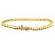 Pre Owned 14ct Diamond Tennis Bracelet ZN868